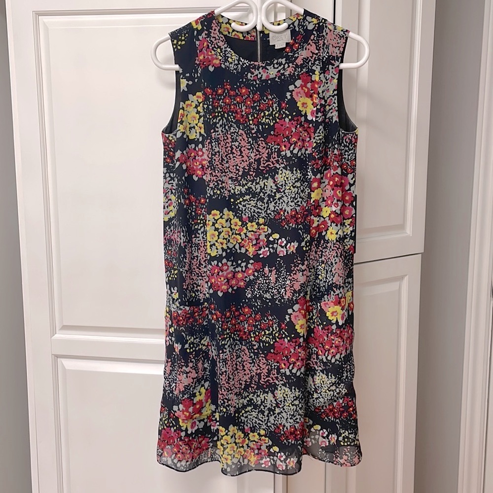 Jason Wu GREY Floral Shift Dress w/ Pockets sz 2